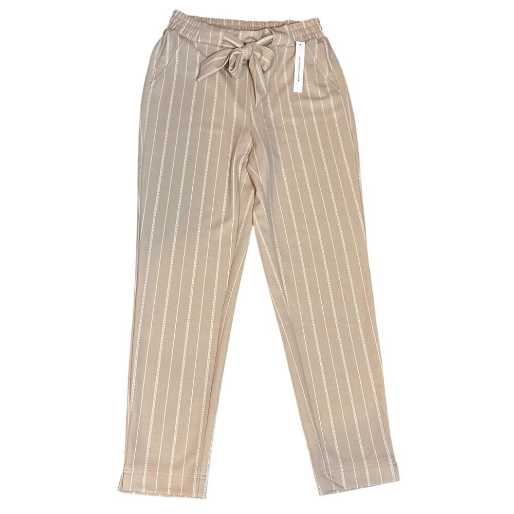 NWT Joe B Beige Striped Pants Size Small
